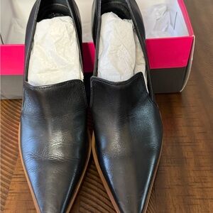Vince Camuto Black Leather Pointed Heels